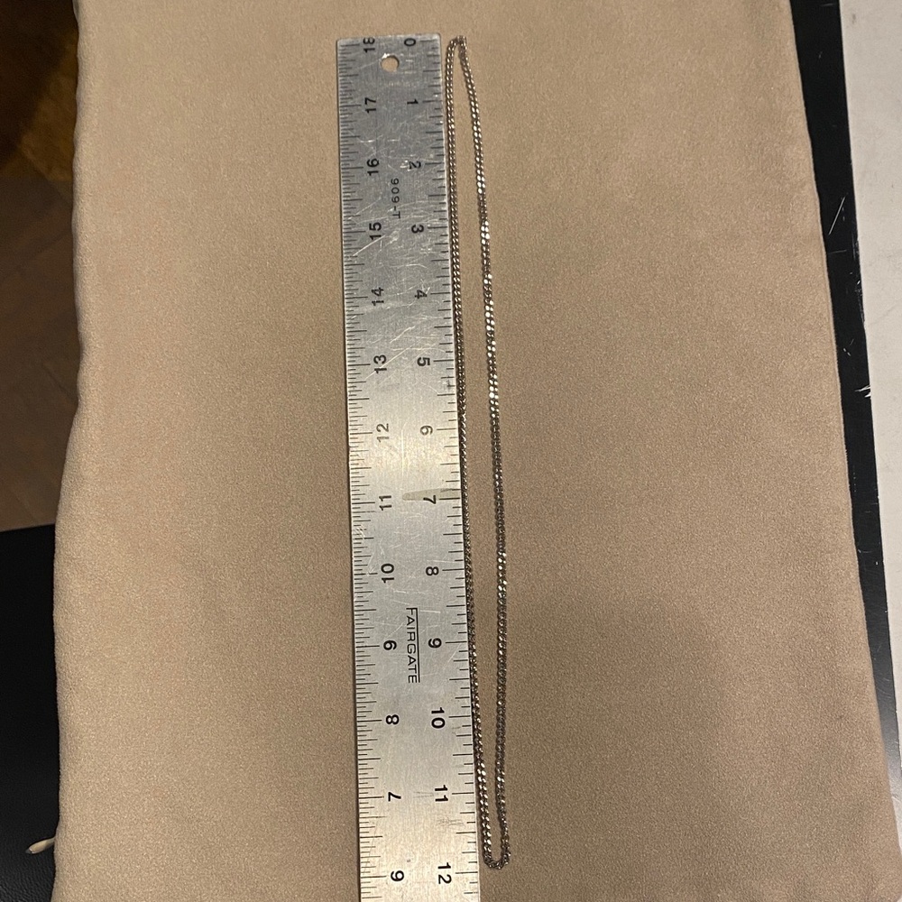 24” Infinity Loop Flat Cube Link Necklace - image 1